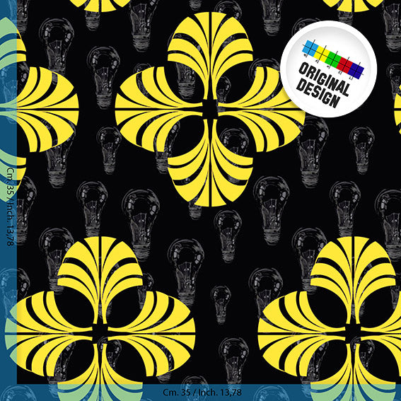 TESSUTO - Raso di cotone - Dis. 10447A