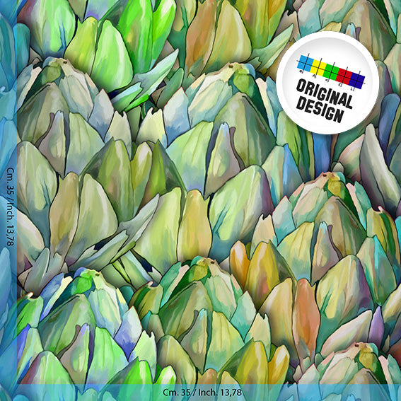 TESSUTO - Raso di cotone - Dis. 10927A