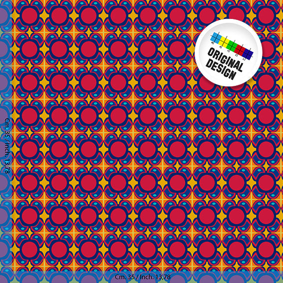 TESSUTO - Raso di cotone - Dis. 10925A