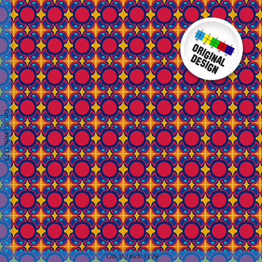 TESSUTO - Raso di cotone - Dis. 10925A