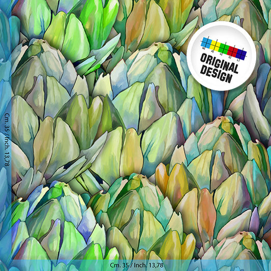 TESSUTO - Raso di cotone - Dis. 10927A