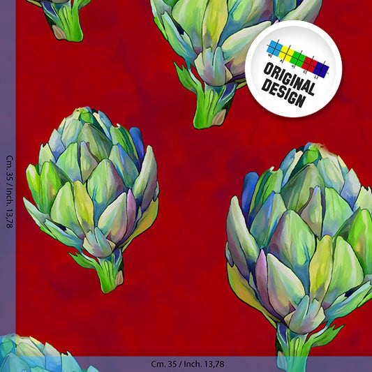 TESSUTO - Raso di cotone - Dis. 10927X