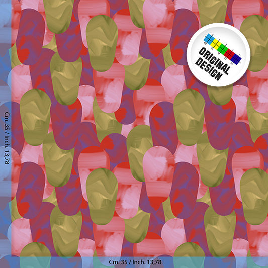 TESSUTO - Raso di cotone - Dis. 10961B
