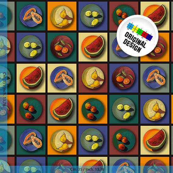 TESSUTO - Raso di cotone - Dis. 10992X