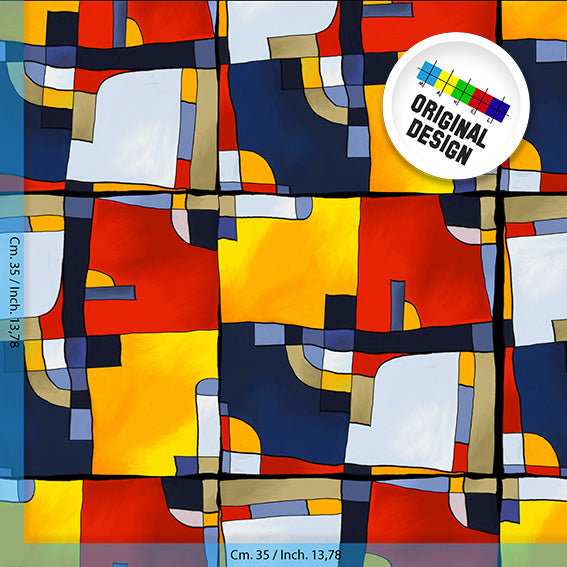 TESSUTO - Raso di cotone - Dis. 10996X